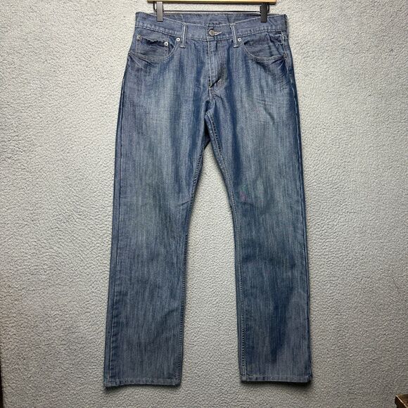 Levi's Other - Levis Jeans Mens 33x32 Straight Fit Dark Wash Western Cowboy Rodeo Blue Denim